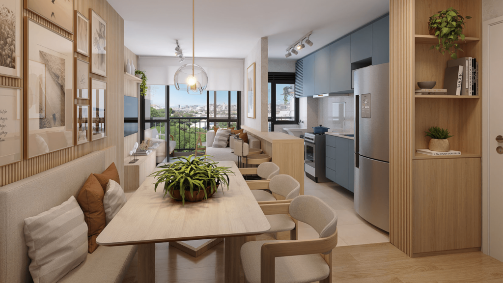 tamanho ideal de apartamento Apartamento decorado do empreendimento Origem Porto Imperial, empreendimento da Riva no Rio de Janeiro